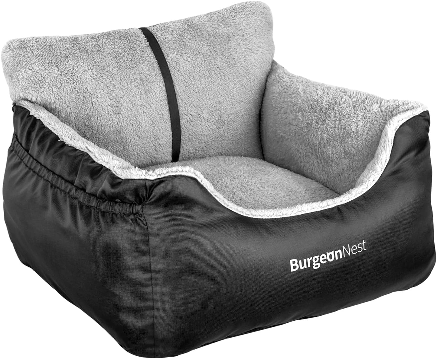 Car Seat for Small Dogs, Fully Detachable and Washable Puppy Booster Seat, with Storage Pockets and Clip-On Leash, Portable Soft Travel Carrier Bed
