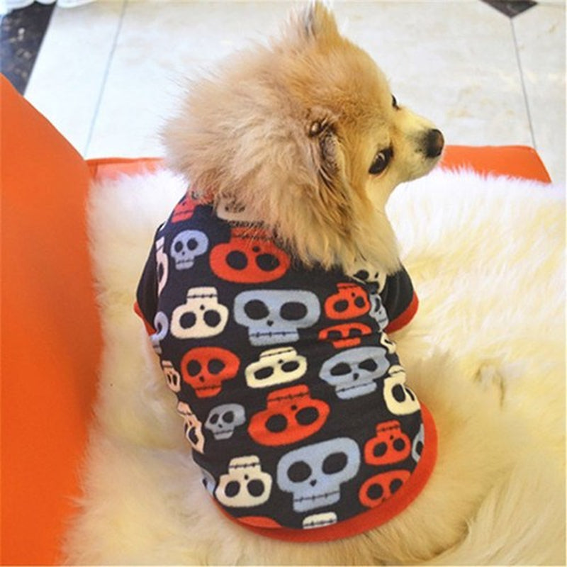 Dog Pet Fleece Clothes Cat Warm Sweater Coat Winter Puppy Jacket Apparel T Shirt