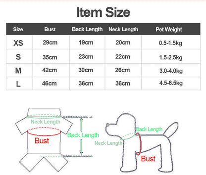 Dog Pet Fleece Clothes Cat Warm Sweater Coat Winter Puppy Jacket Apparel T Shirt