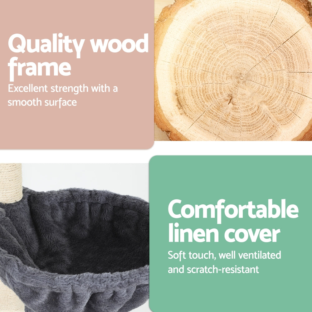Cat Tree Tower - 260 cm - Grey