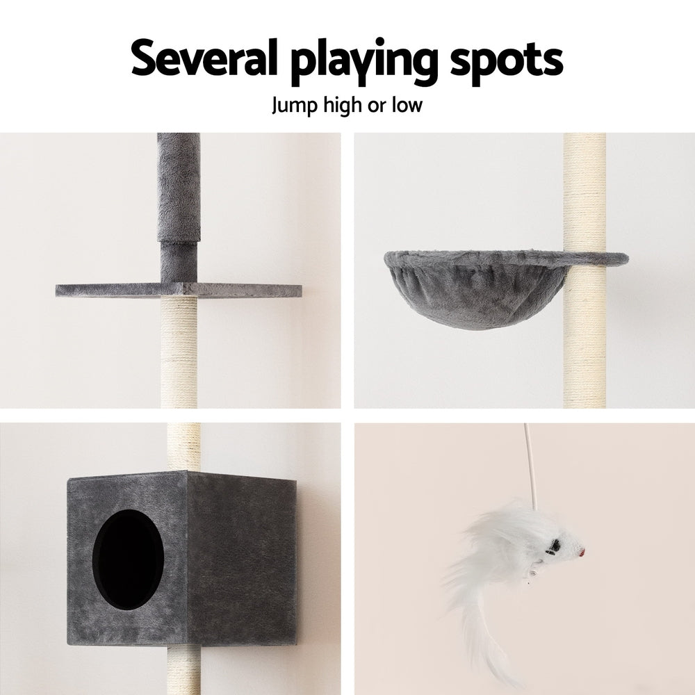 Cat Tree Tower - 260 cm - Grey