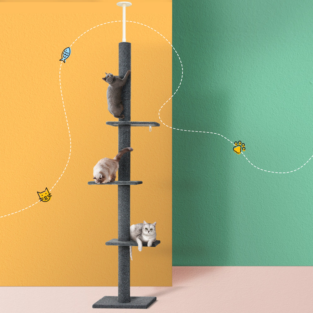 Cat Tree Tower - 290 cm - Grey