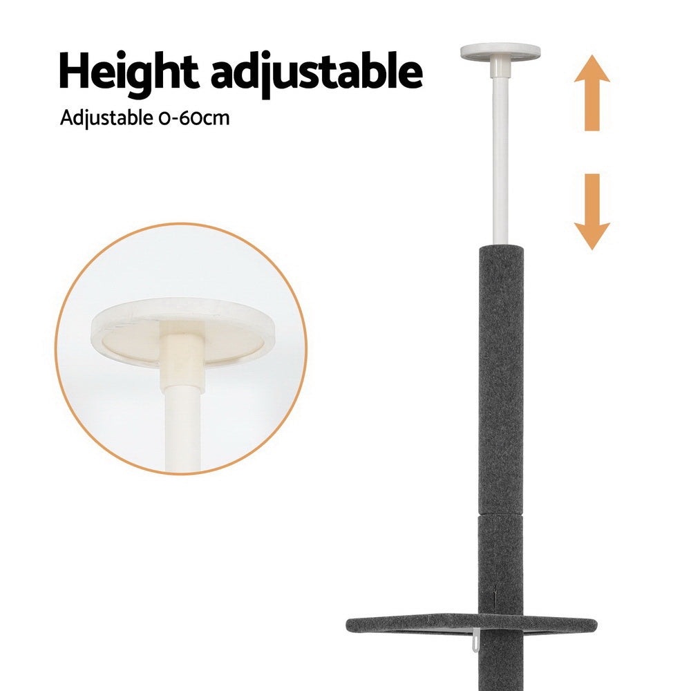 Cat Tree Tower - 290 cm - Grey