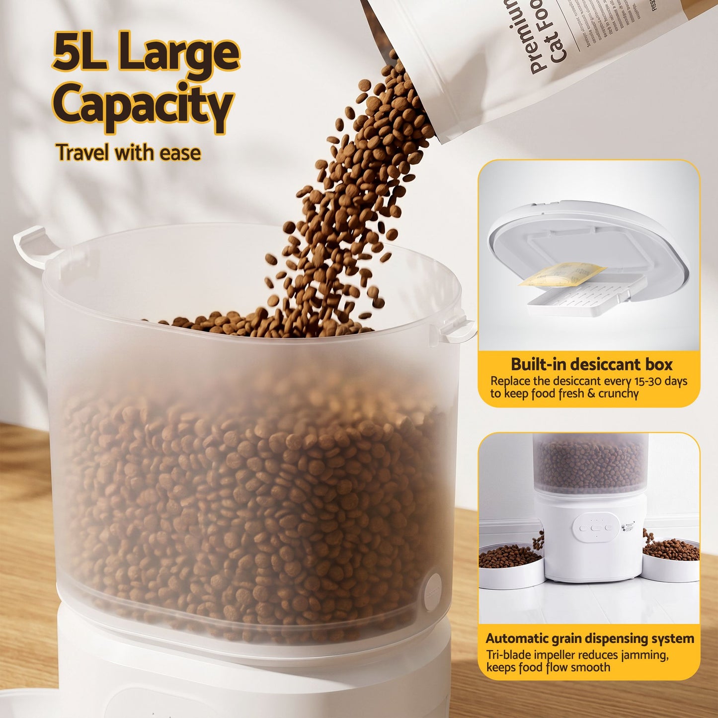 Automatic Pet Feeder - 5L
