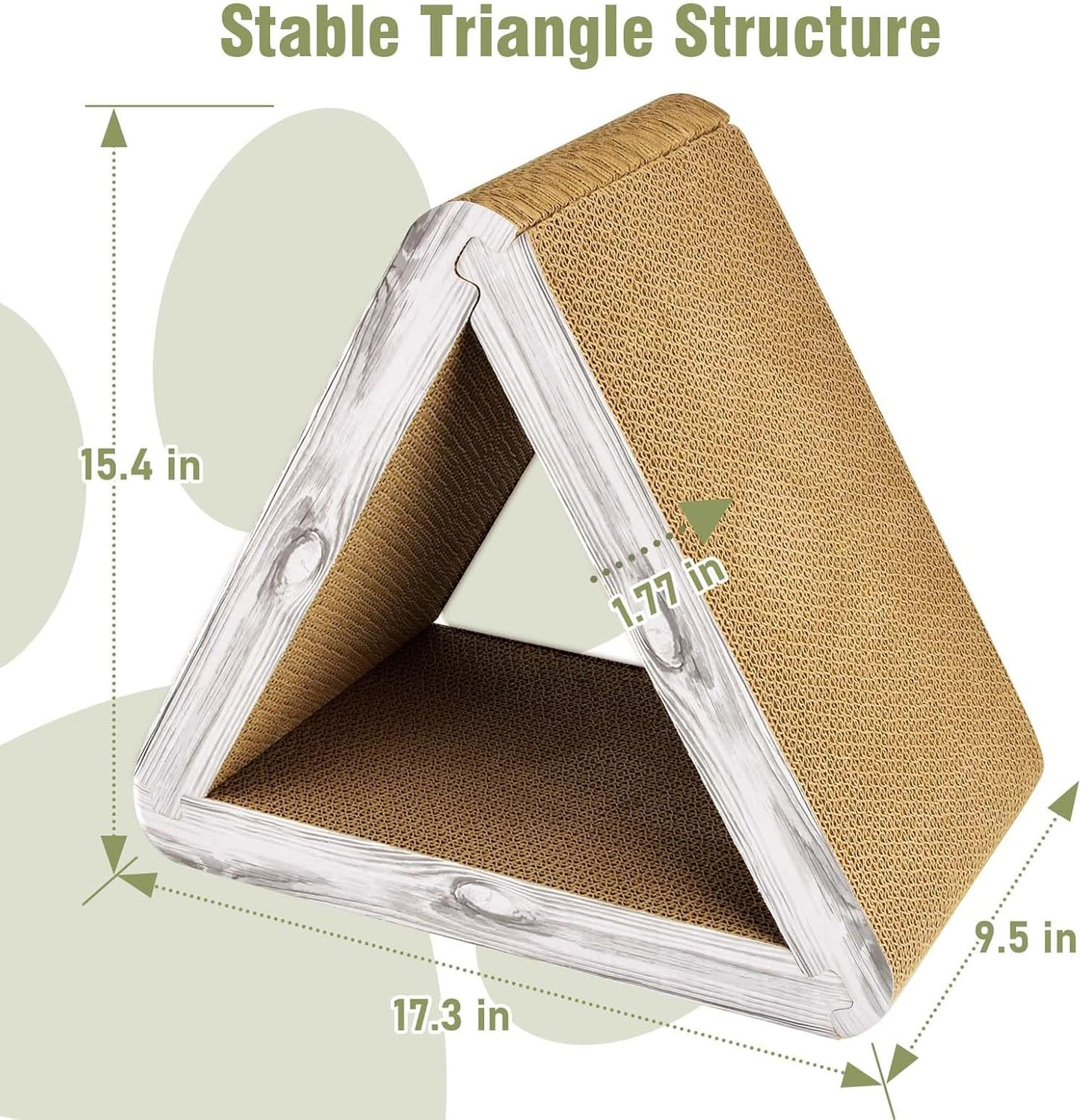 Foldable Triangle Cat Scratcher