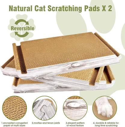 Foldable Triangle Cat Scratcher