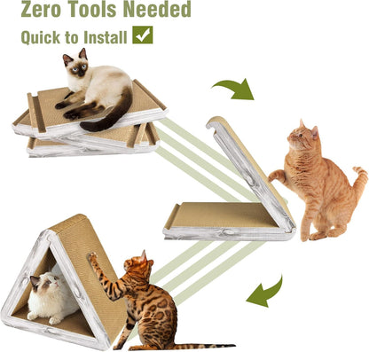 Foldable Triangle Cat Scratcher