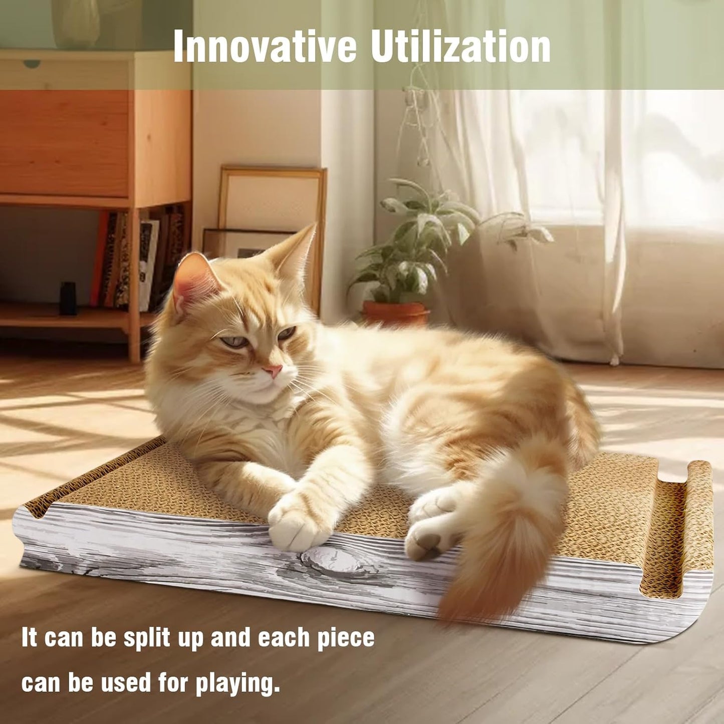 Foldable Triangle Cat Scratcher