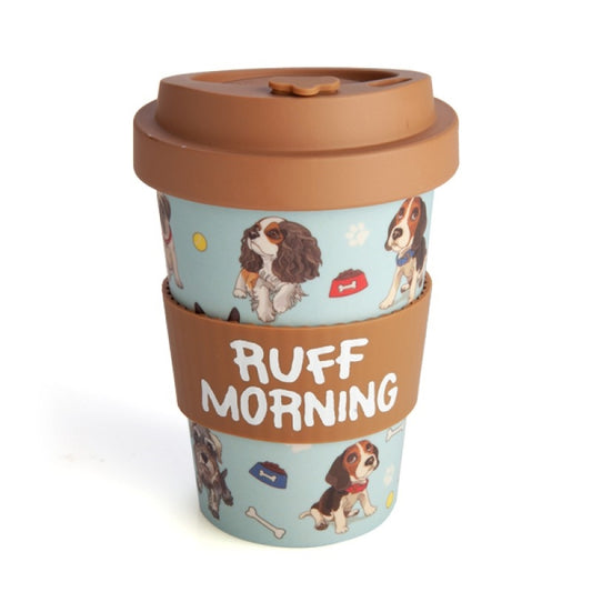 Dog-Themed Bamboo Travel Cup
