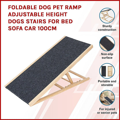 Foldable Dog Ramp - 100 cm