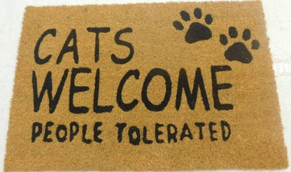 Cats Welcome Doormat - 60×40cm