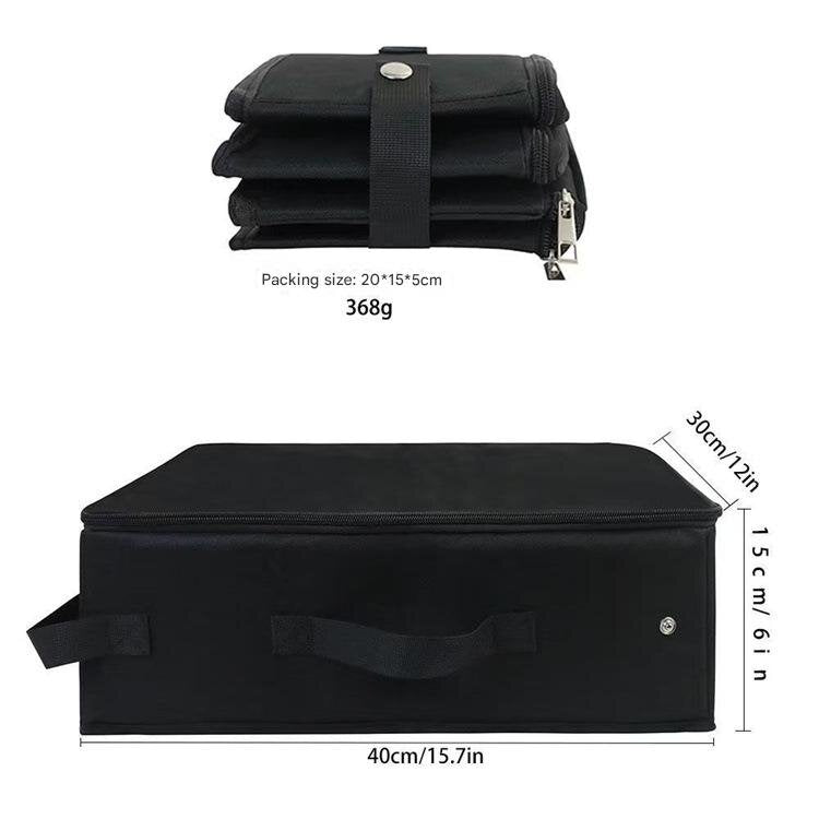 Foldable Travel Cat Litter Box - Black