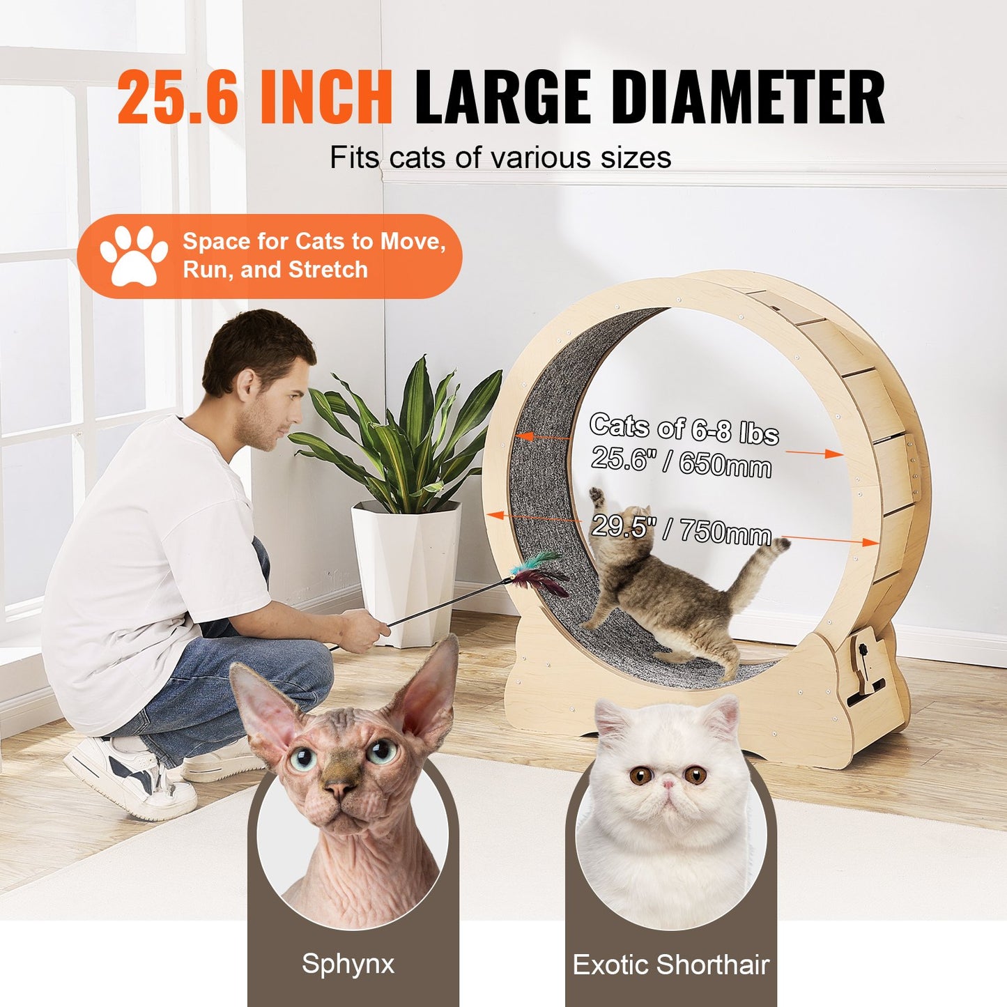 Cat Exercise Wheel - 29.5 in