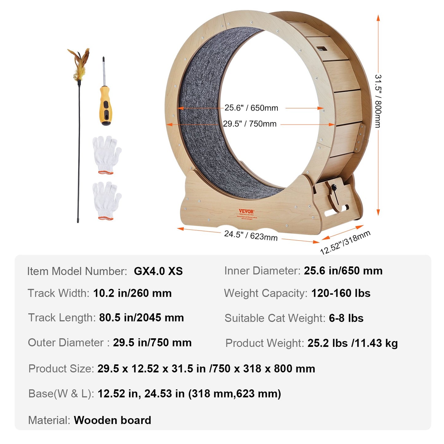 Cat Exercise Wheel - 29.5 in