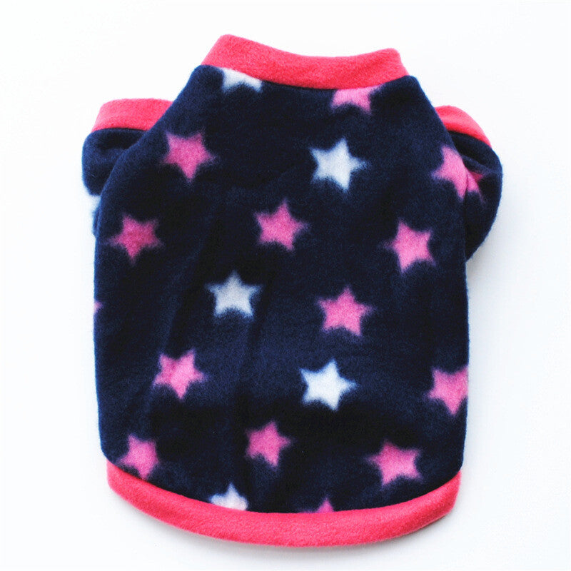 Dog Pet Fleece Clothes Cat Warm Sweater Coat Winter Puppy Jacket Apparel T Shirt