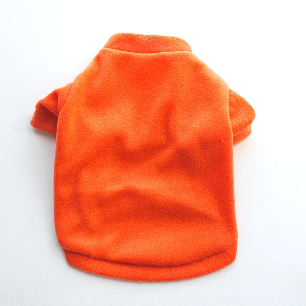 Dog Pet Fleece Clothes Cat Warm Sweater Coat Winter Puppy Jacket Apparel T Shirt